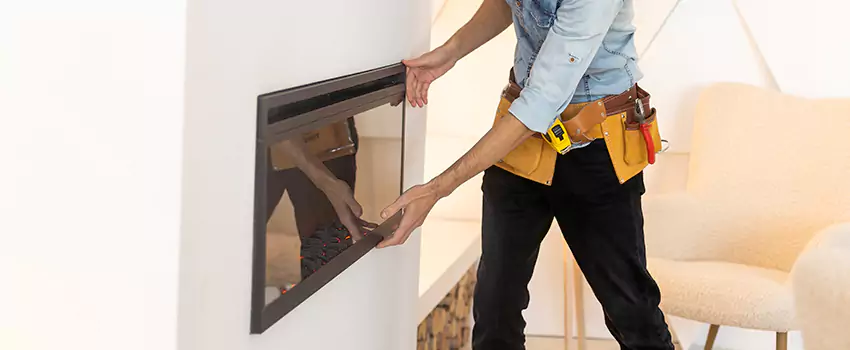Metal Fireplace Installation in San Marcos, Texas