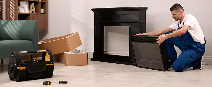 Old Rusted Metal Fireplace Repair And Replacement in San Marcos, TX